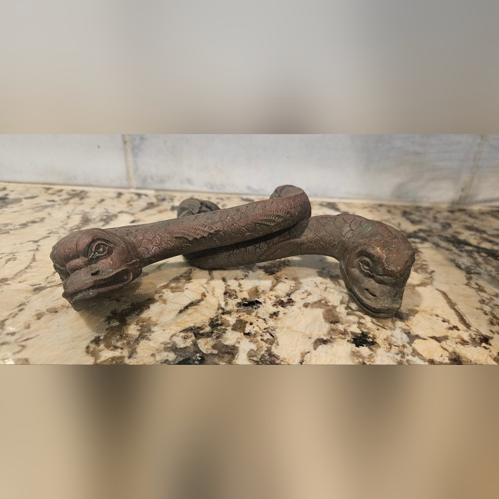 Antique Dolphin Or Dragon Door Handles